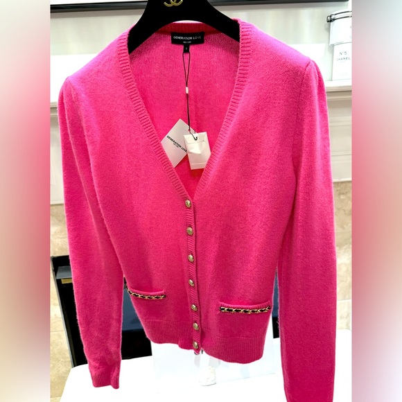 NWT Generation Love Hot pink cardigan in size small. - Picture 10 of 12